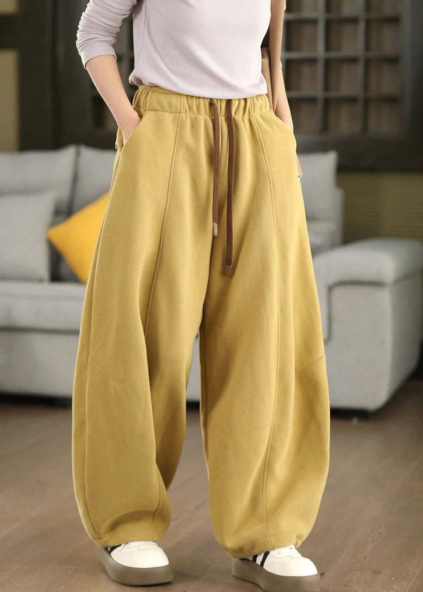 Pantalon Femme Coupe Ajustée Taille Élastique 1