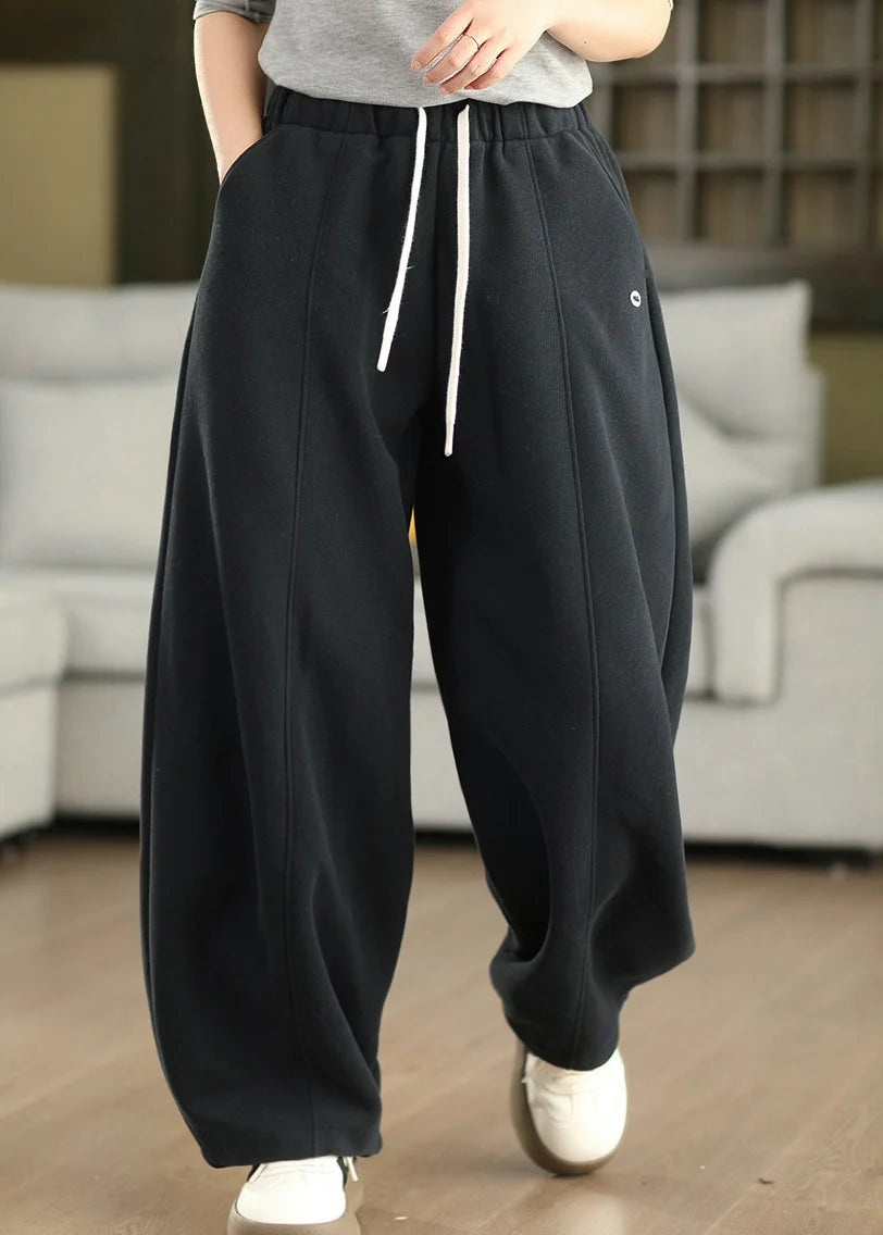 Pantalon Femme Coupe Ajustée Taille Élastique 2