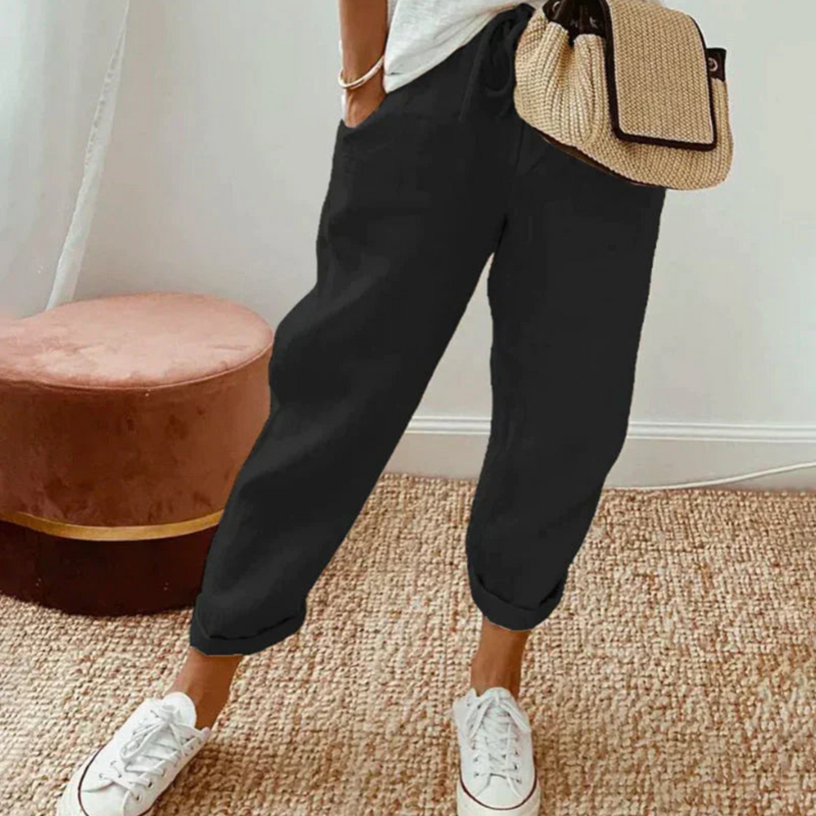 Pantalon Femme Coupe Fluide 4