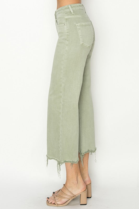 Pantalon Femme Large Taille Haute Fluide Tissu Léger 2
