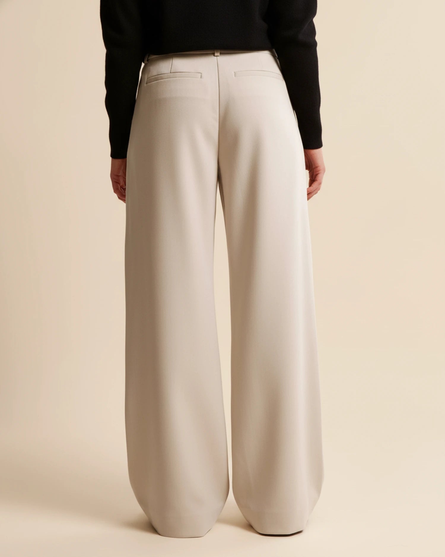 Pantalon Femme Plissé Taille Haute Ajusté Chic 4