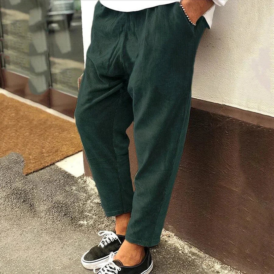 Pantalon Homme Décontracté Chic avec Silhouette Flatteuse 3
