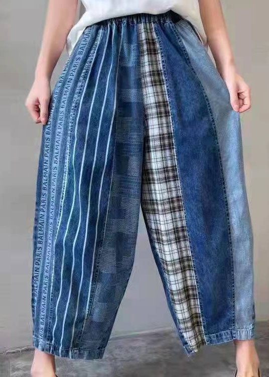 Pantalon Homme Patchwork Ajusté 3