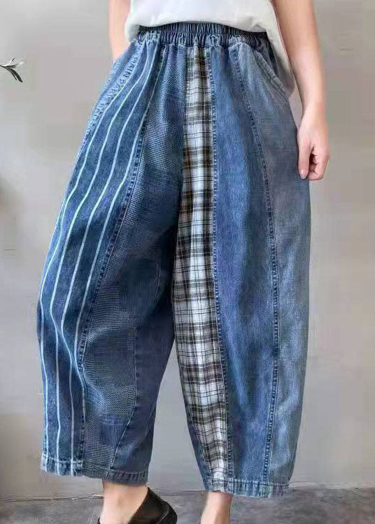 Pantalon Homme Patchwork Ajusté 4