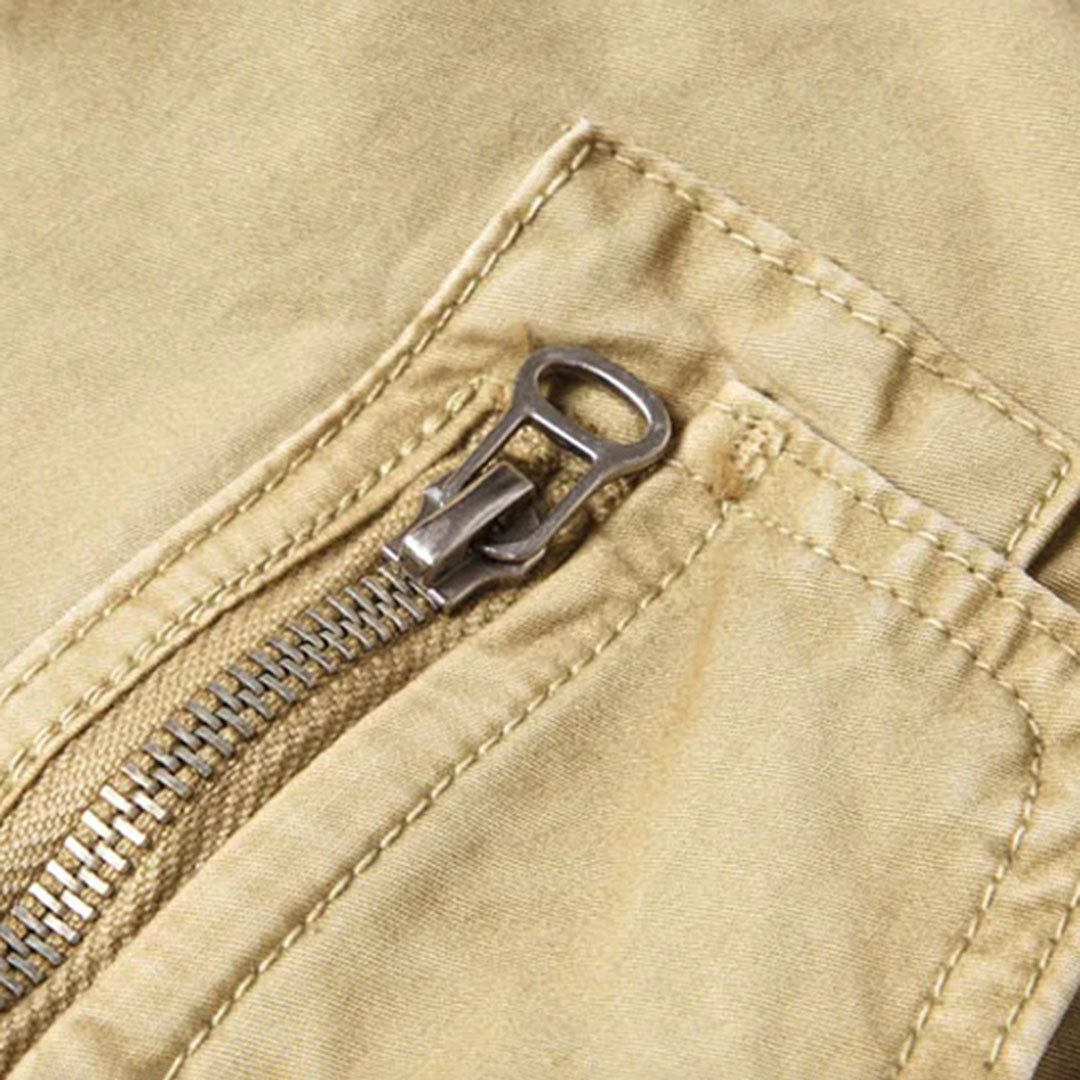 Pantalon Jogging Homme Décontracté avec Taille Élastique et Poches Cargo 5
