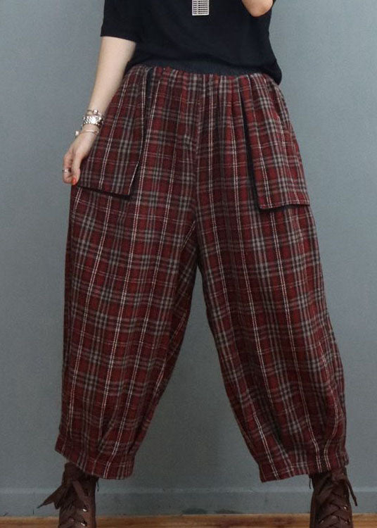 Pantalon Lanterne Ajusté à Poches 1