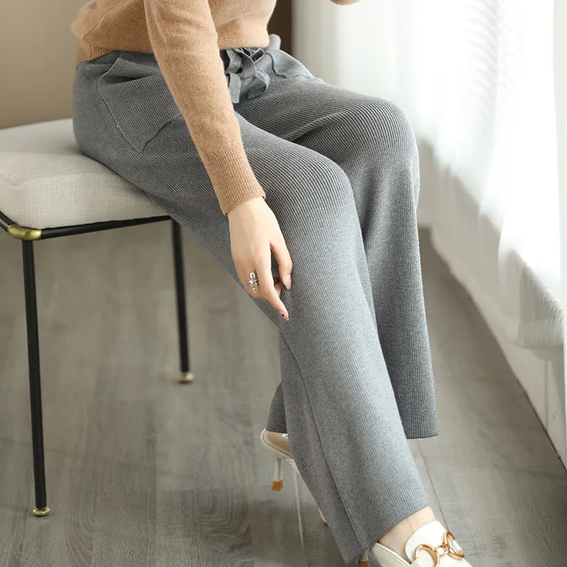 Pantalon Taille Haute Décontracté 6
