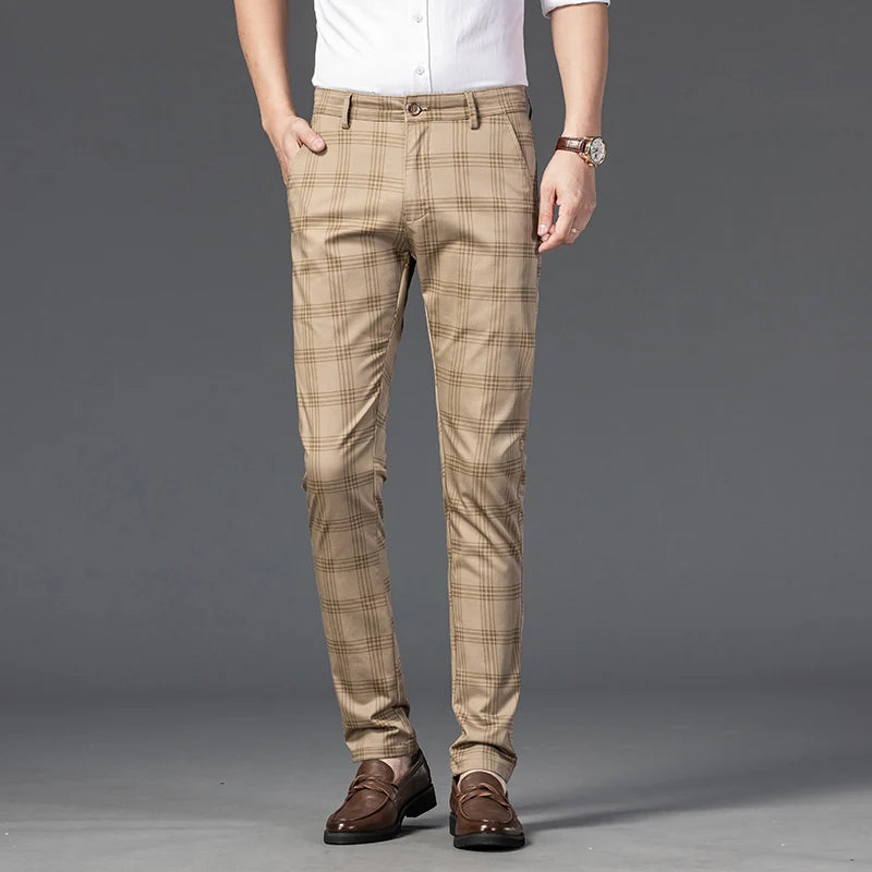 Pantalon à Carreaux pour Homme Style Décontracté 8