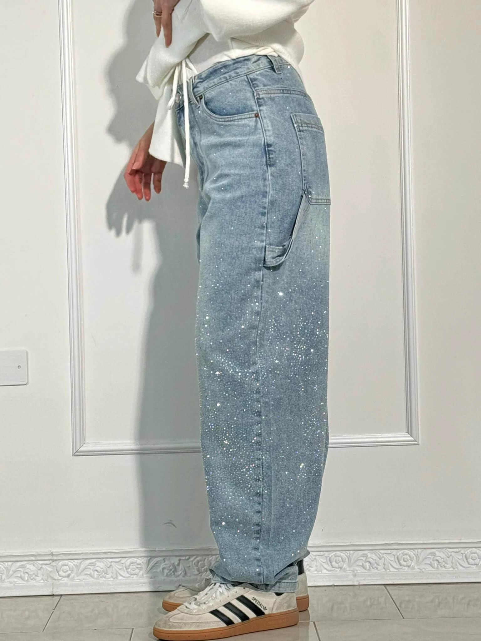 Pantalon à Jambes Larges pour Femme Printanier 6