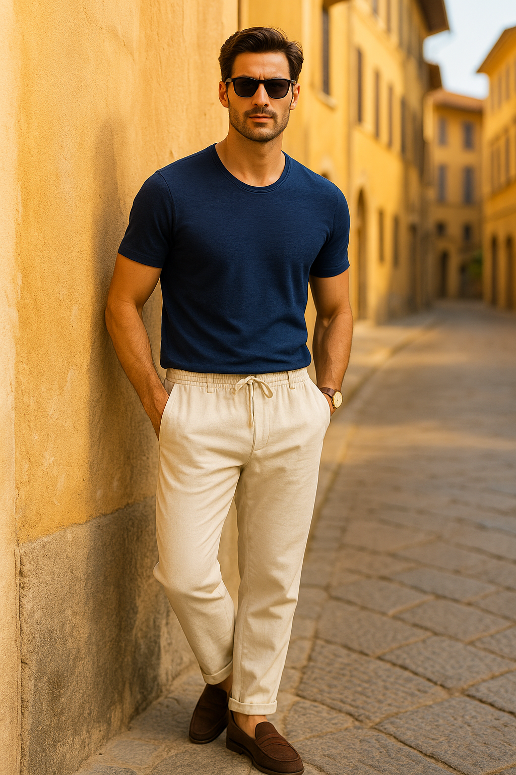 Pantalon d'été pour hommes décontracté 1