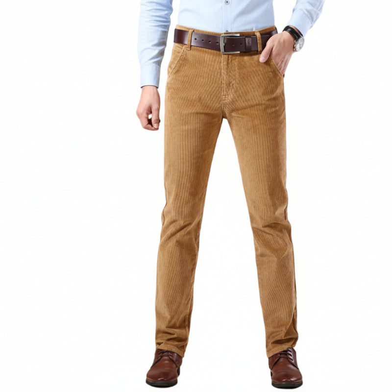 Pantalon pour Homme en Velours Côtelé Chic 0