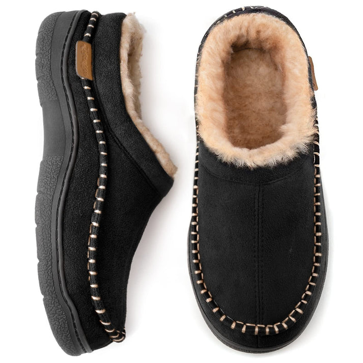 Pantoufles pour Hommes Confortables en Tissu Doux