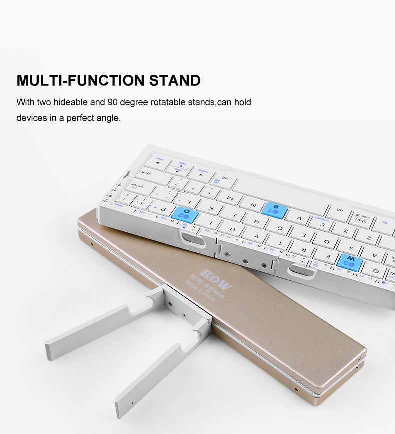 Clavier Portable Bluetooth Noir Compact Ergonomique Plastique Durable-2