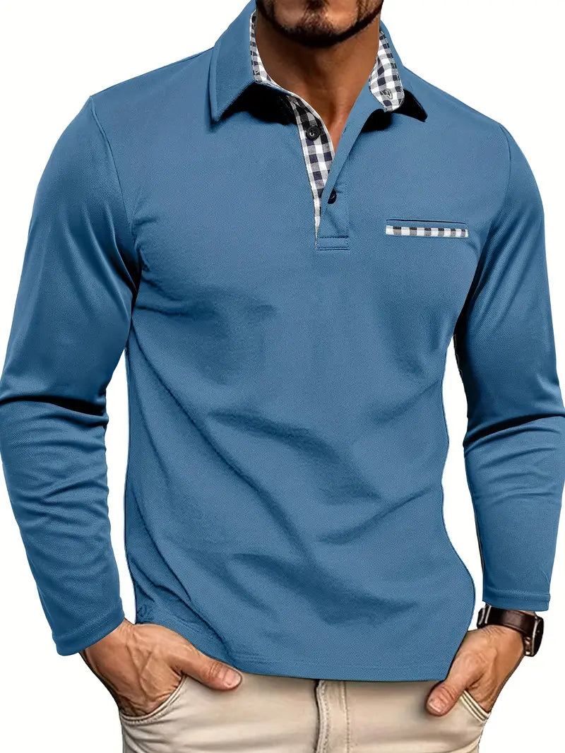 Polo Homme à Manches Longues Chic 3