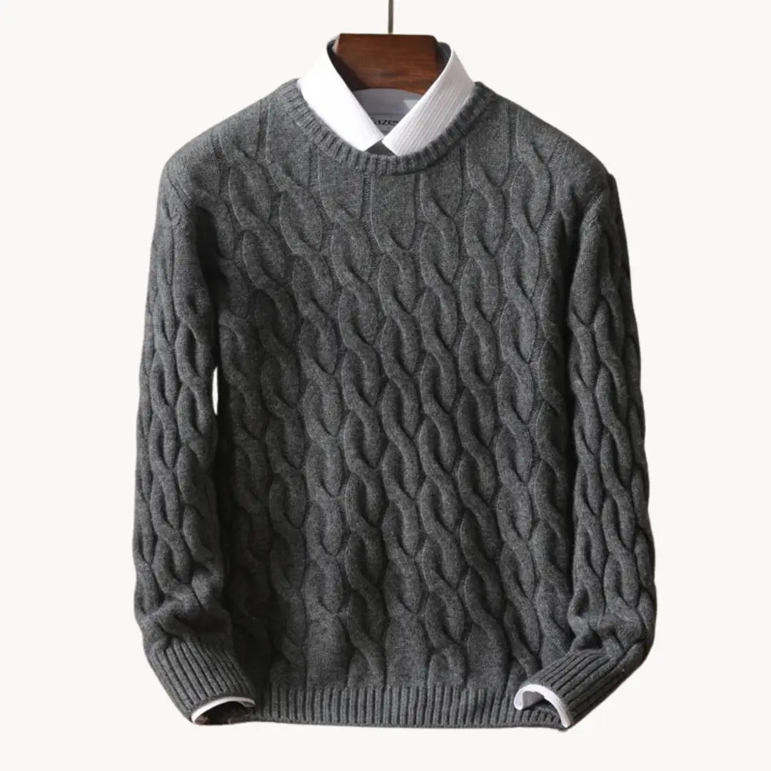 Pull Classique en Laine pour Hommes 4