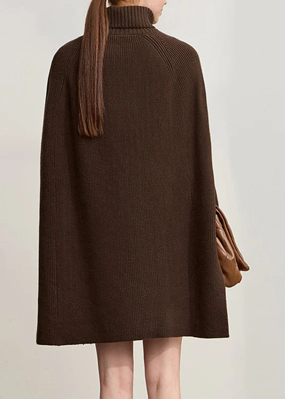 Pull Femme Col Roulé Patchwork Manches Longues 3