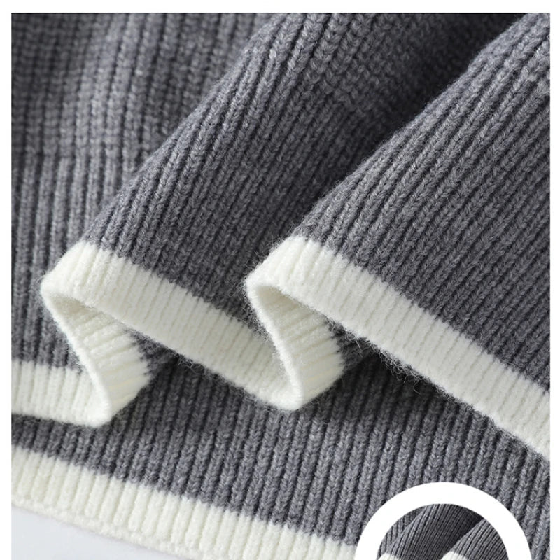 Pull Unisexe à Rayures Audacieuses Ample 5