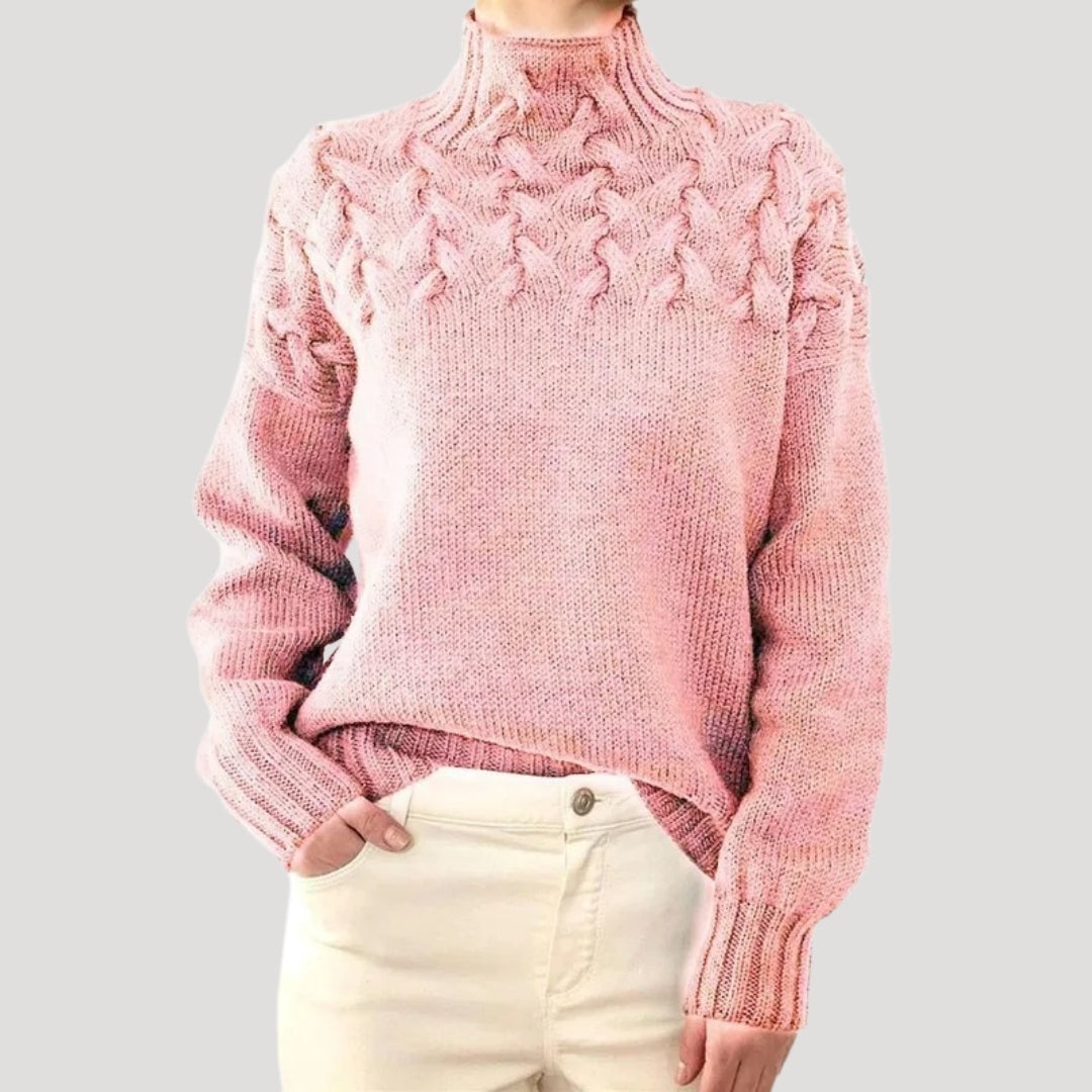 Pull à col montant pour femme Printemps 2