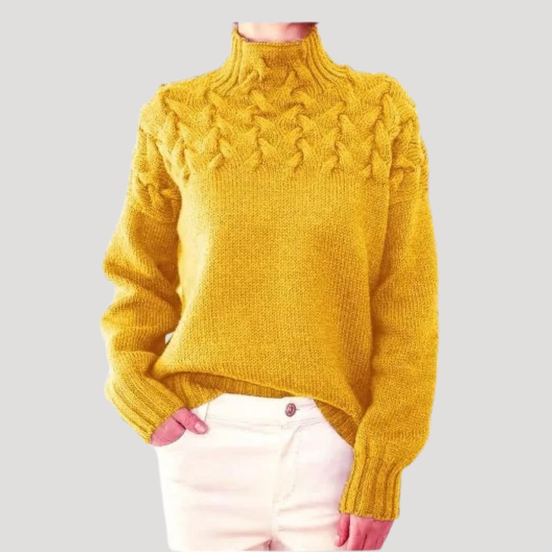 Pull à col montant pour femme Printemps 4