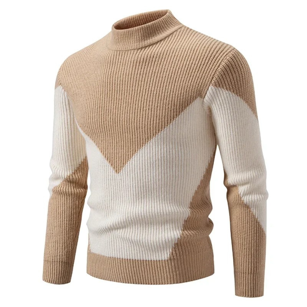 Pull pour hommes à col montant moderne 3