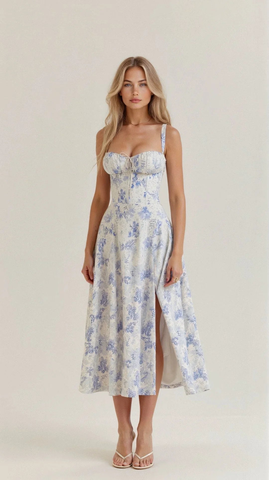 Robe Bustier Florale Femme 1
