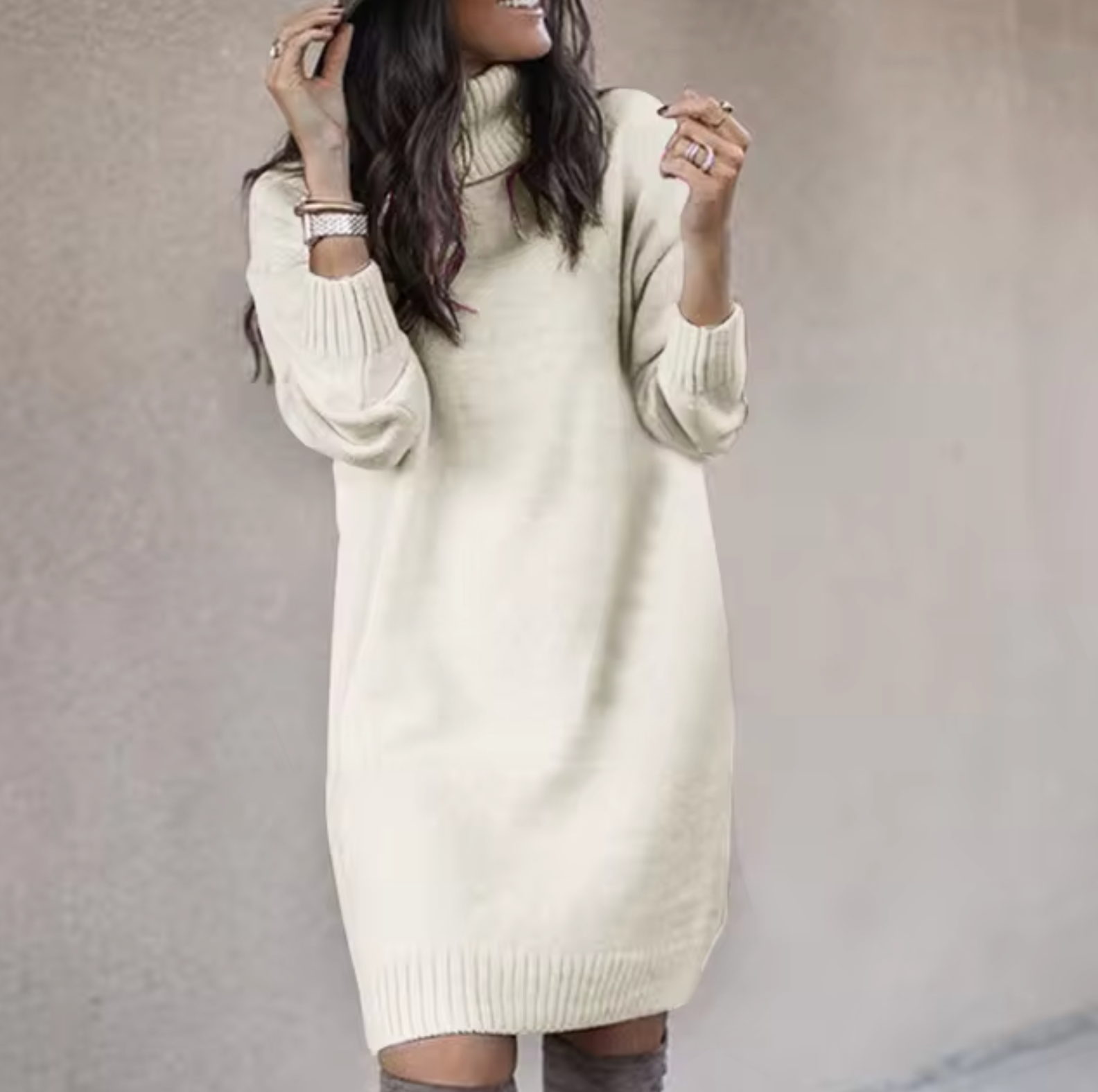 Robe Décontractée Tricotée pour Femme 2