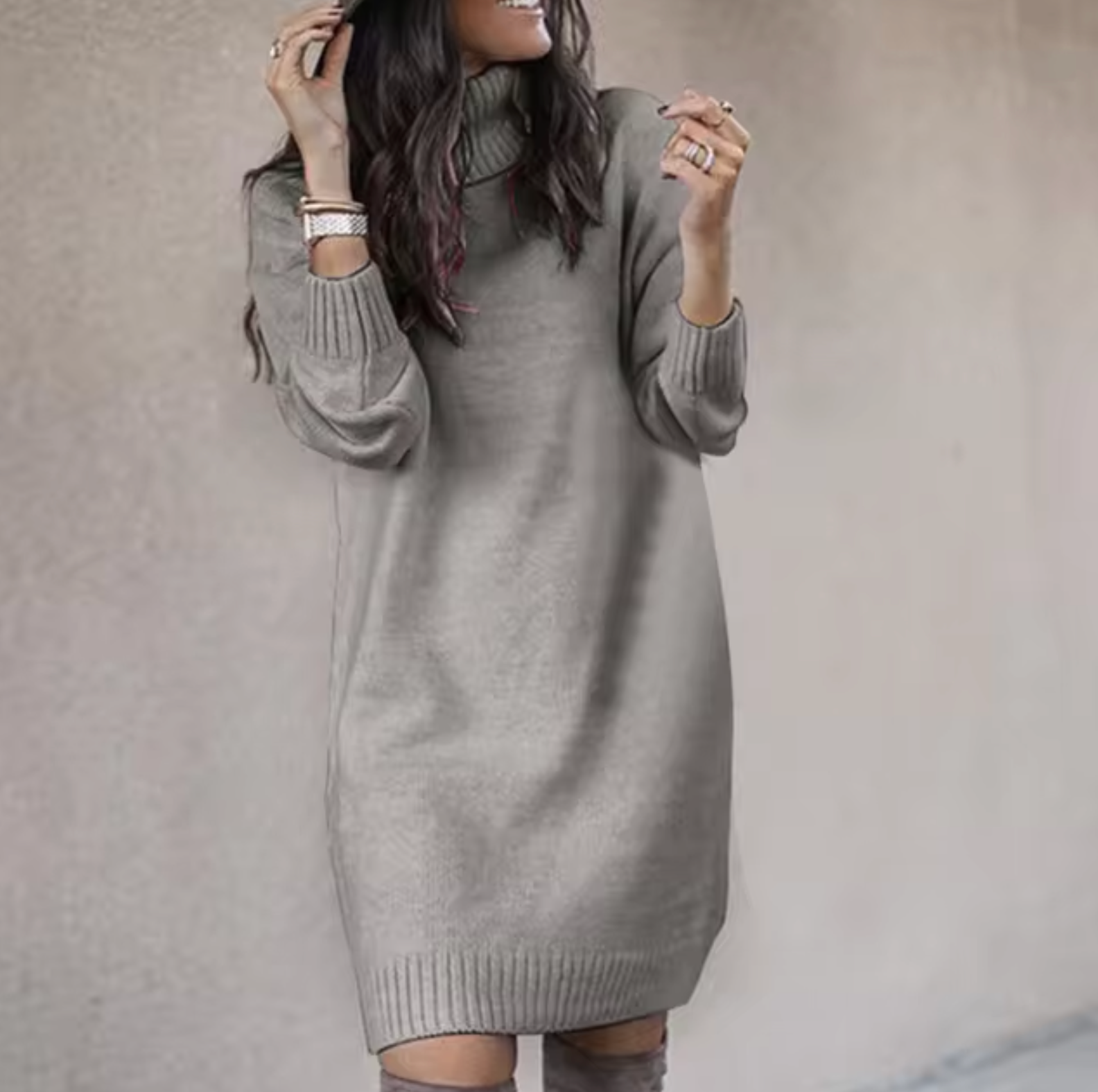 Robe Décontractée Tricotée pour Femme 4