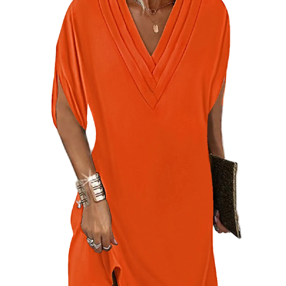 Robe Femme Ample à Manches Fendues 3