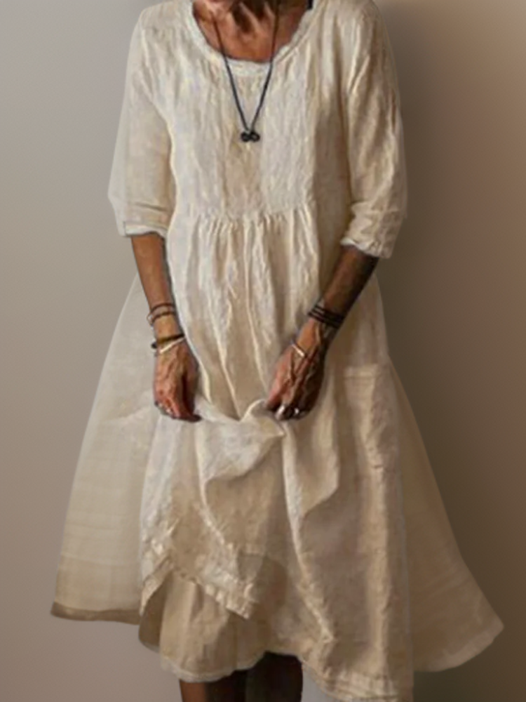 Robe Femme Midi Polyvalente Tissu Doux 3
