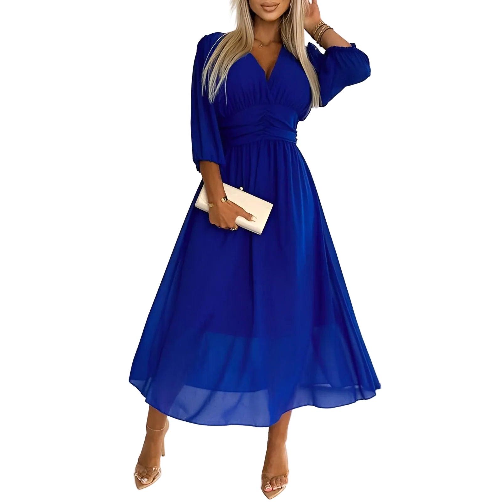Robe Femme Portefeuille Chic Ajustable 0