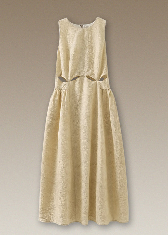Robe Femme Sans Manches Jacquard Ajourée 4
