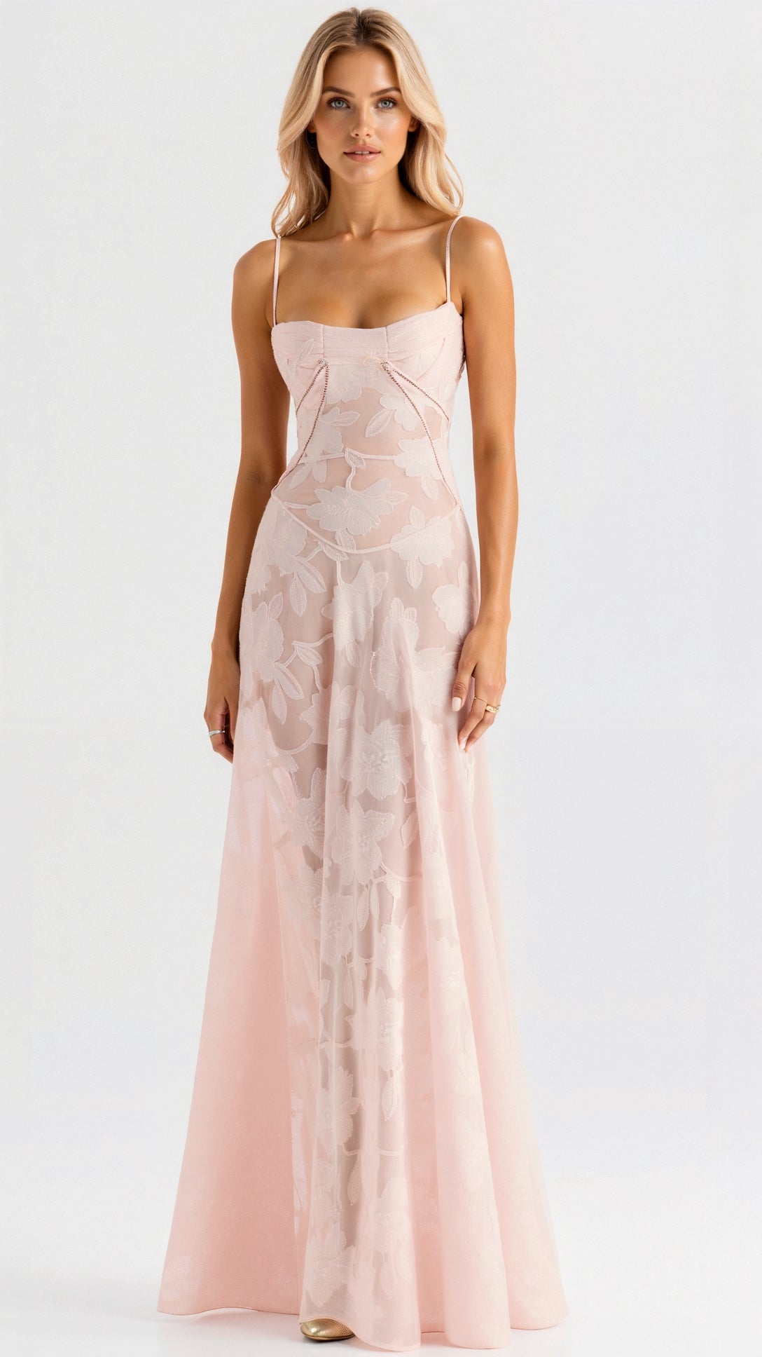 Robe Longue Femme À Enfiler Élégante Pour Mariage Et Soirées 3