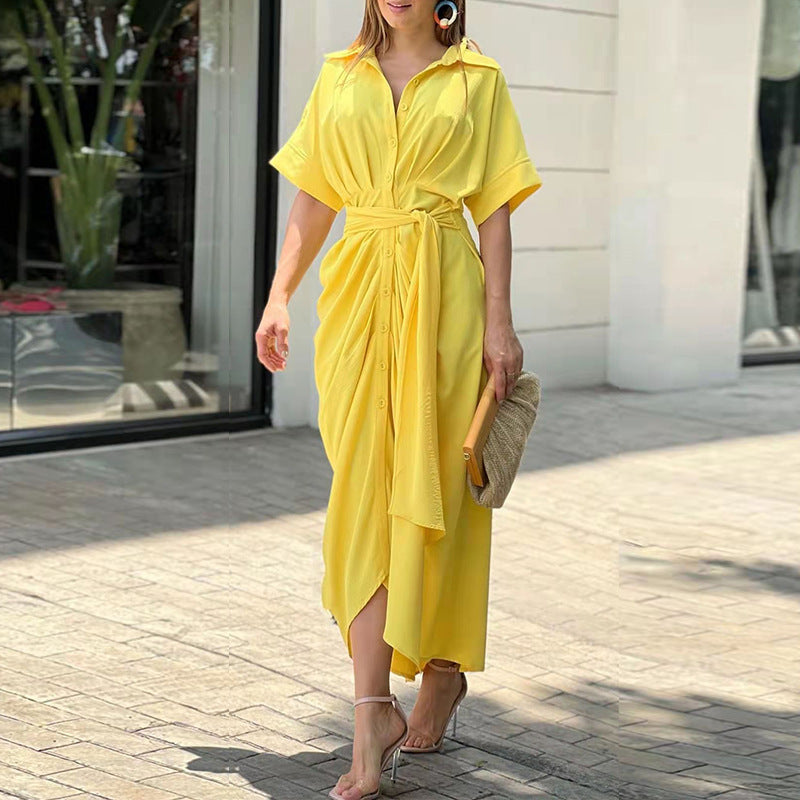 Robe Longue Femme Classique en Tissu Léger pour Soirée 2