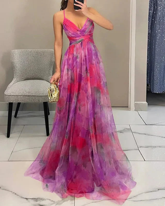 Robe Longue Fleurie pour Femmes Chic 11