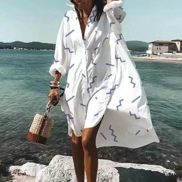 Robe Midi Décontractée pour Femme avec Col Polo 8