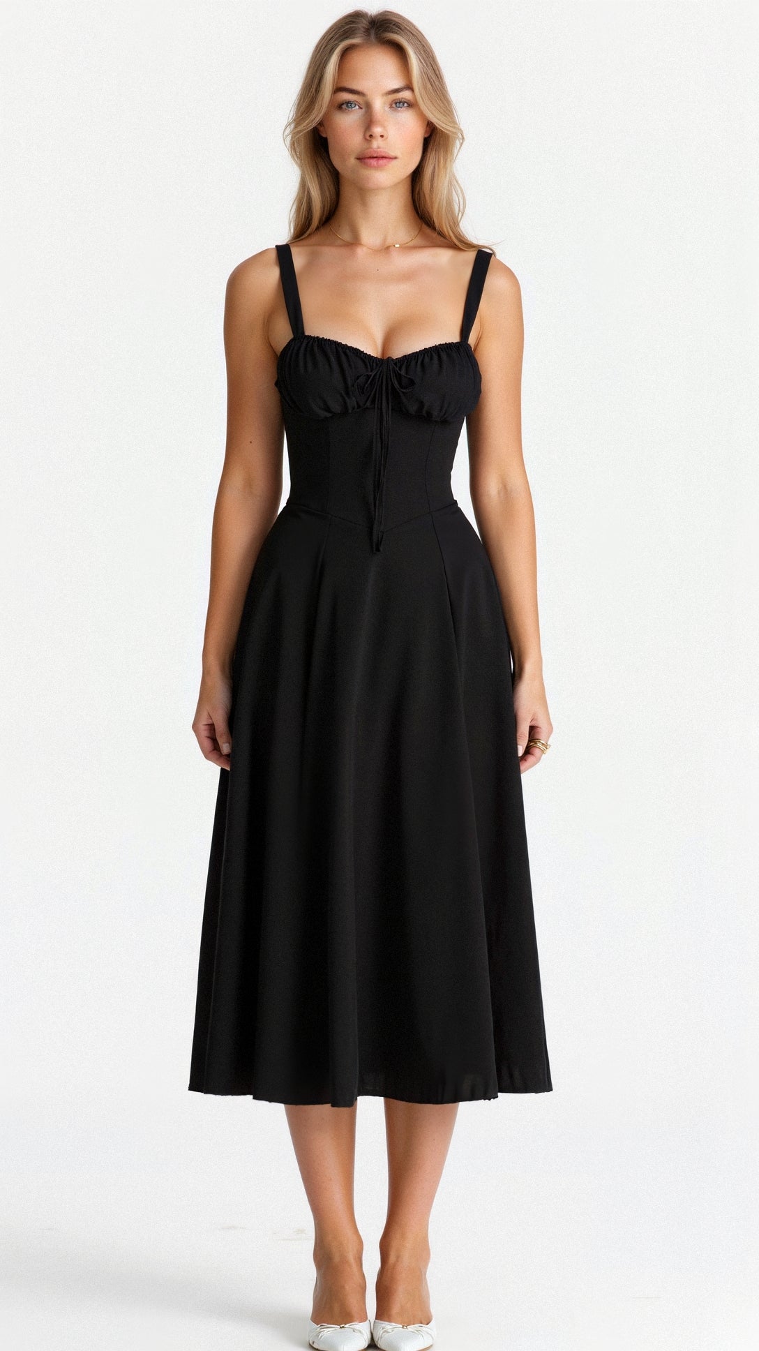 Robe Midi Femme Corset Chic 2