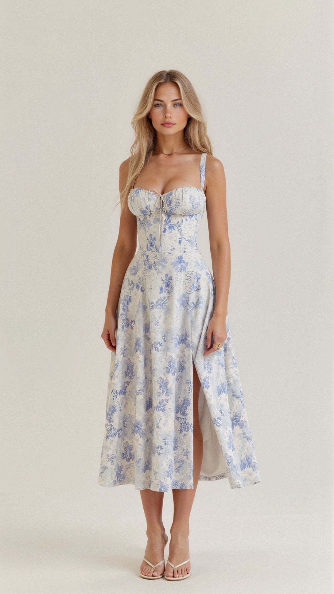 Robe Midi Femme Corset Chic 6