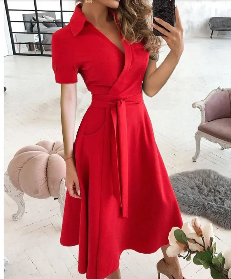 Robe Portefeuille Femme Chic 0