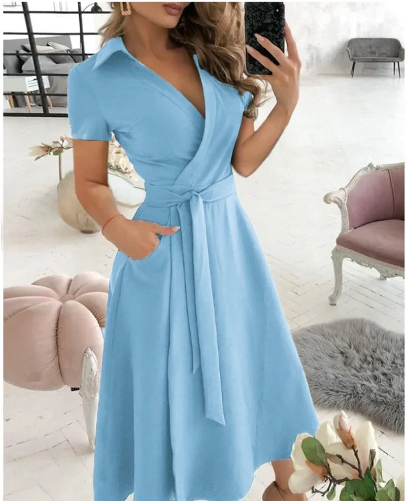 Robe Portefeuille Femme Chic 1