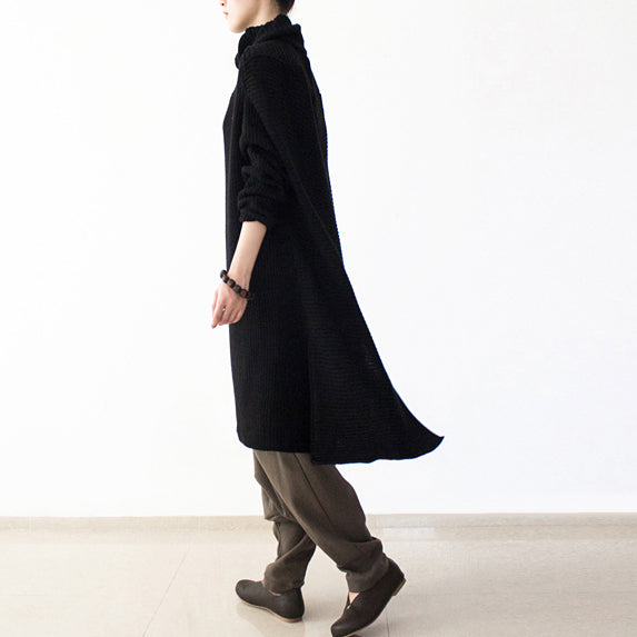 Robe Pull Longue Oversize Femme Col Roulé Hiver 2