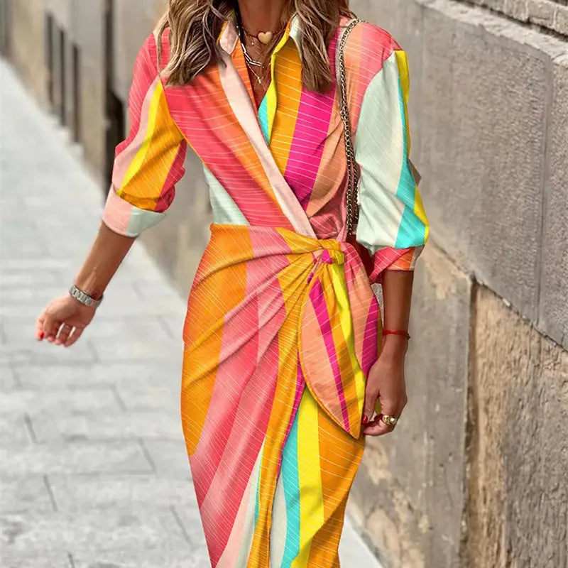 Robe d'Été Femme Élégante en Design Classique 12