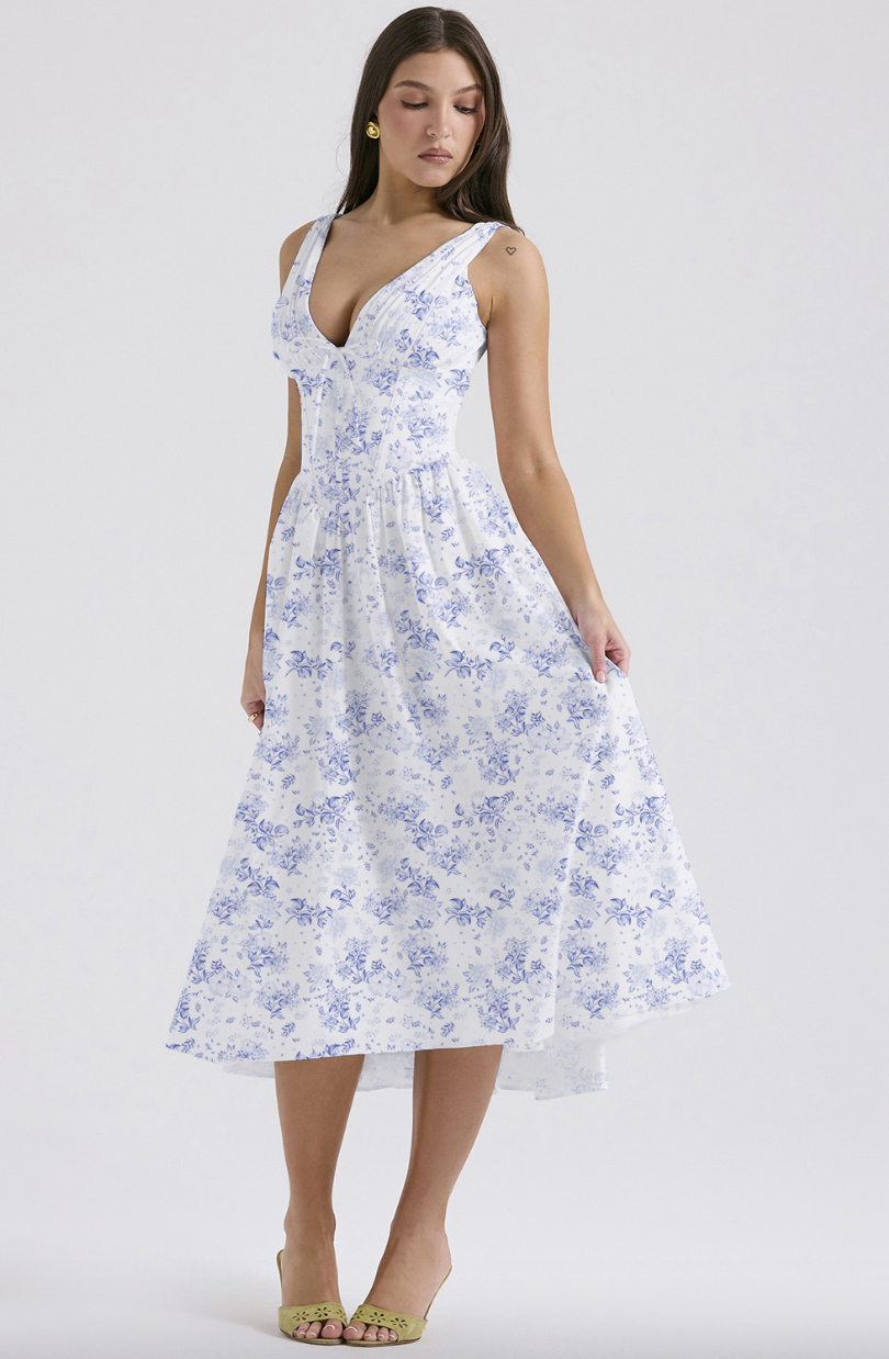 Robe d'Été Fleurie Femme Chic 2