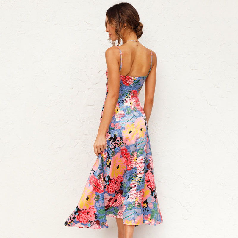Robe d'été Femme Fleurie Chic Évasée 4