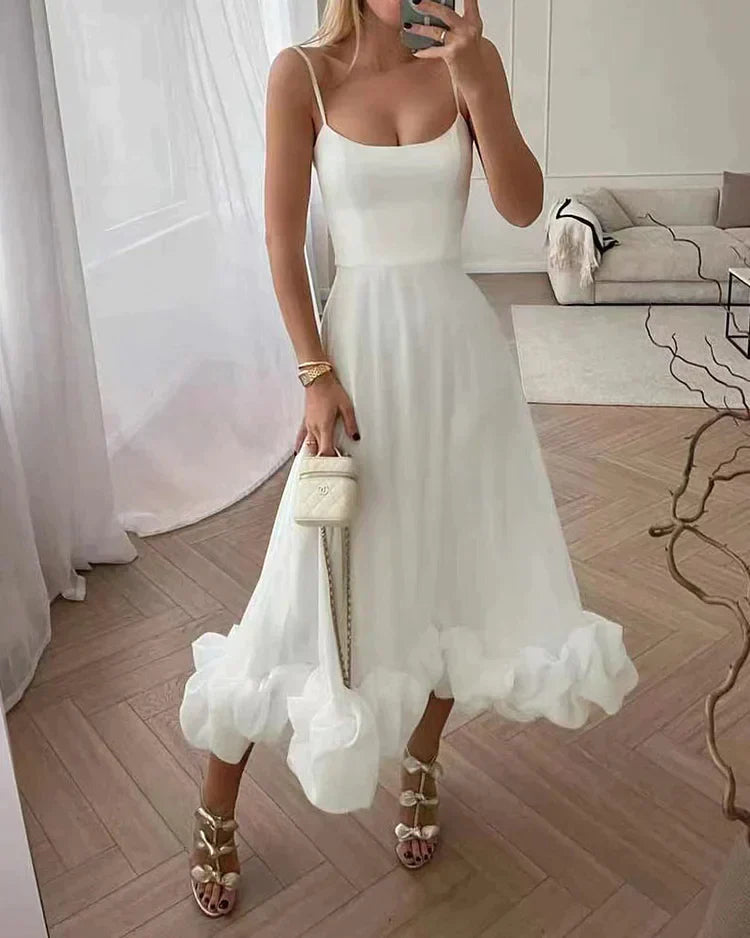 Robe de Soirée Mi-Longue Chic pour Femme - Robe Cérémonie Élégante 1