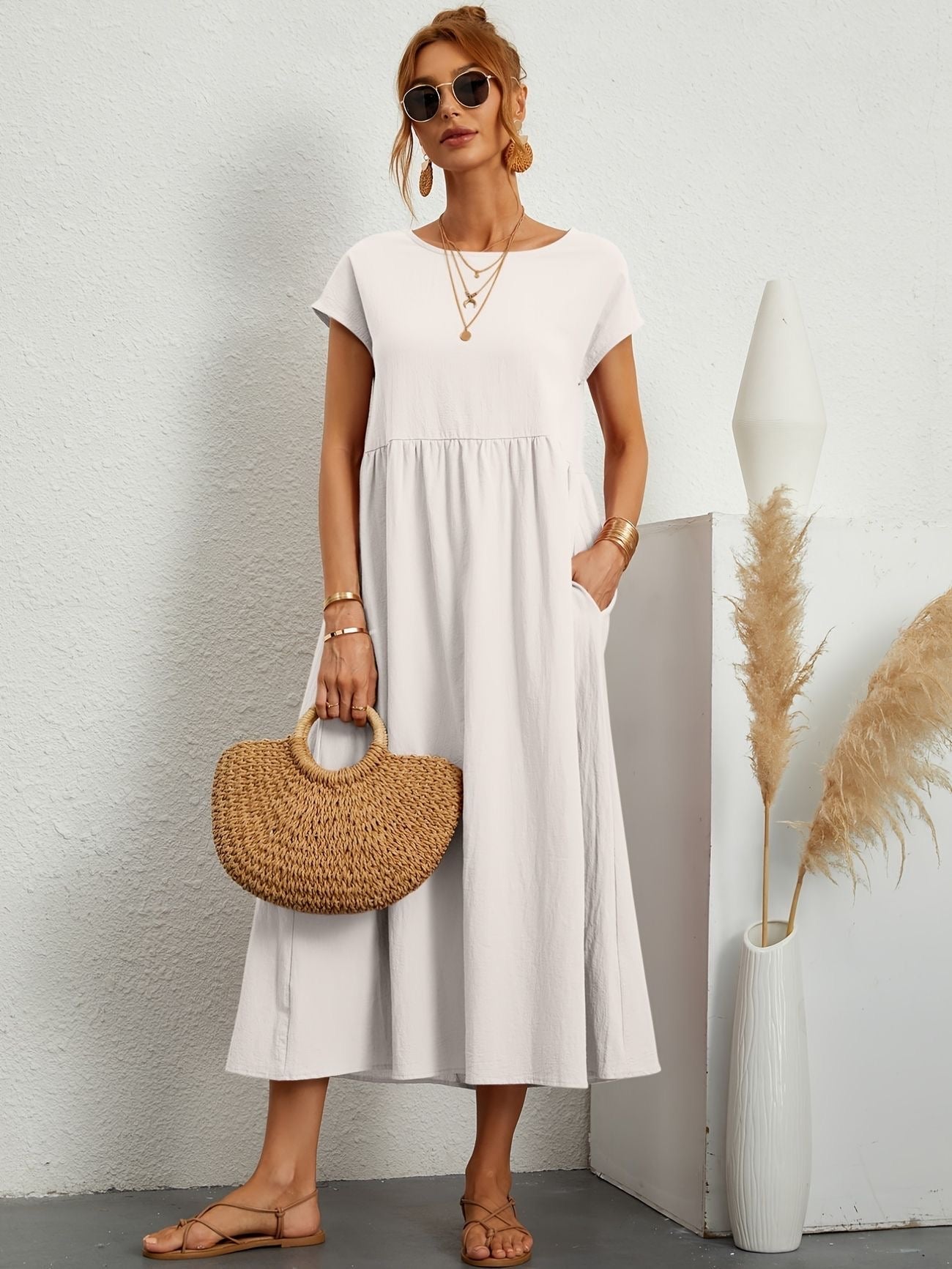 Robe de loisirs décolletée pour femme 7