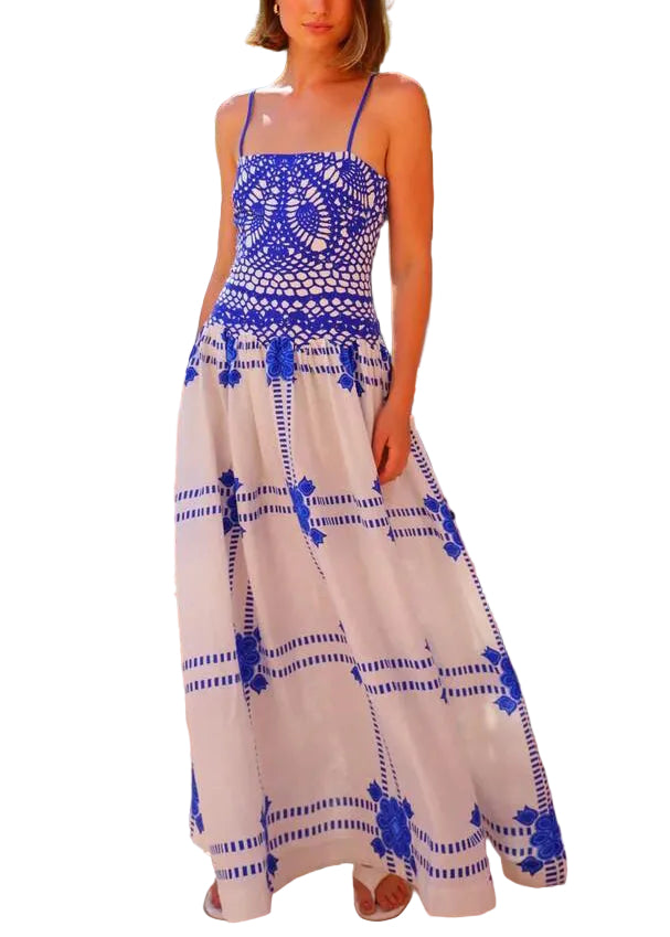 Robe de plage femme à ourlet extra large imprimé estival 0