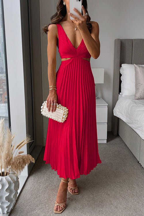 Robe de soirée pour femmes en satin plissé 5