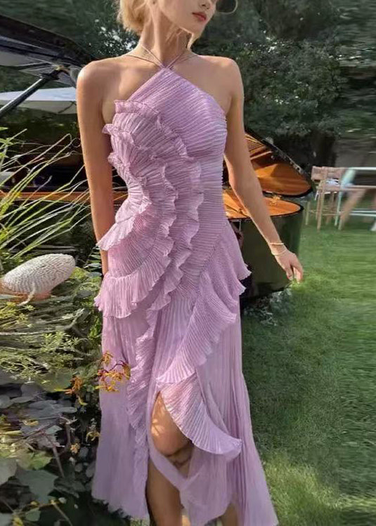 Robe femme fluide ouverte sur le côté style estival 0