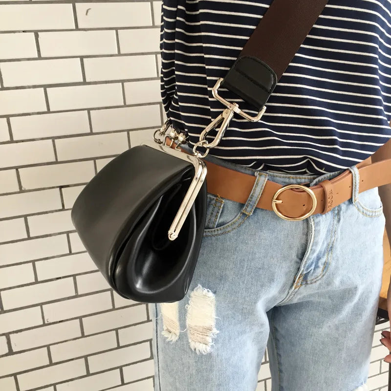 Sac Bandoulière Femme Élégant en Cuir PU avec Bandoulière Réglable 2