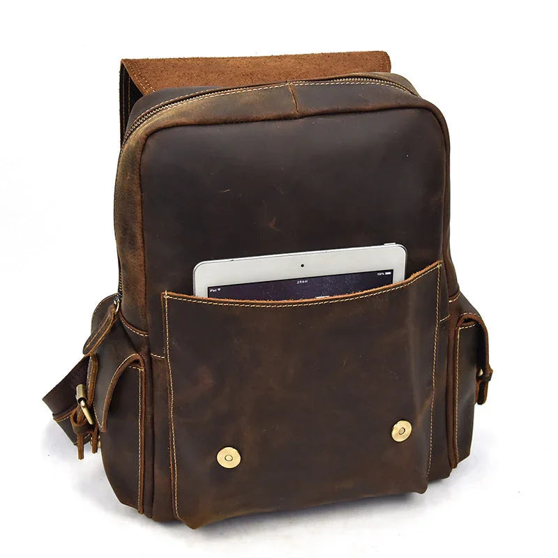 Sac à dos en cuir pour hommes classique 7